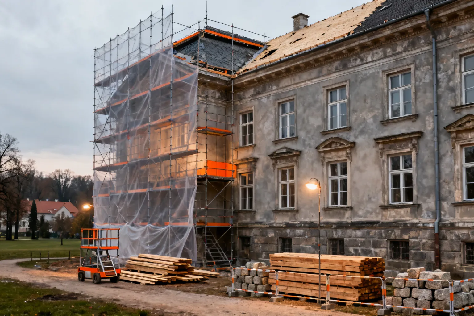 Błonia Prądnickie — rusza remont XVIII‑wiecznego dworu przy Rondzie Barei