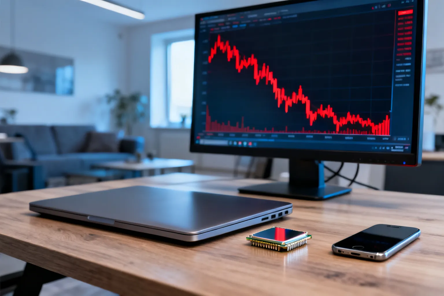 Wyprzedaż spółek półprzewodnikowych Wall Street osłabiła rynki