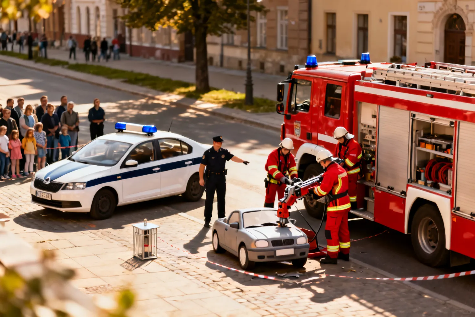 Policja i straż przeprowadziły pokazy ratownicze w Krakowie