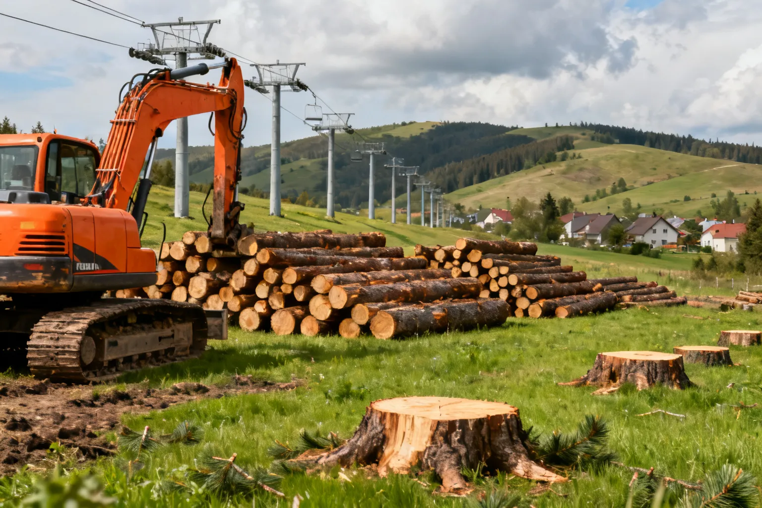Całoroczny stok Babica pod Wadowicami — ruszyły wycinki pod krytą halę