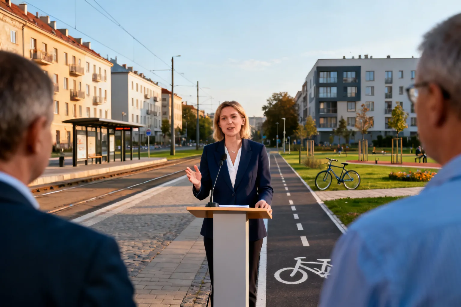 Aleksandra Owca prezentuje Grzegórzki jako kandydatka na prezydenta Krakowa