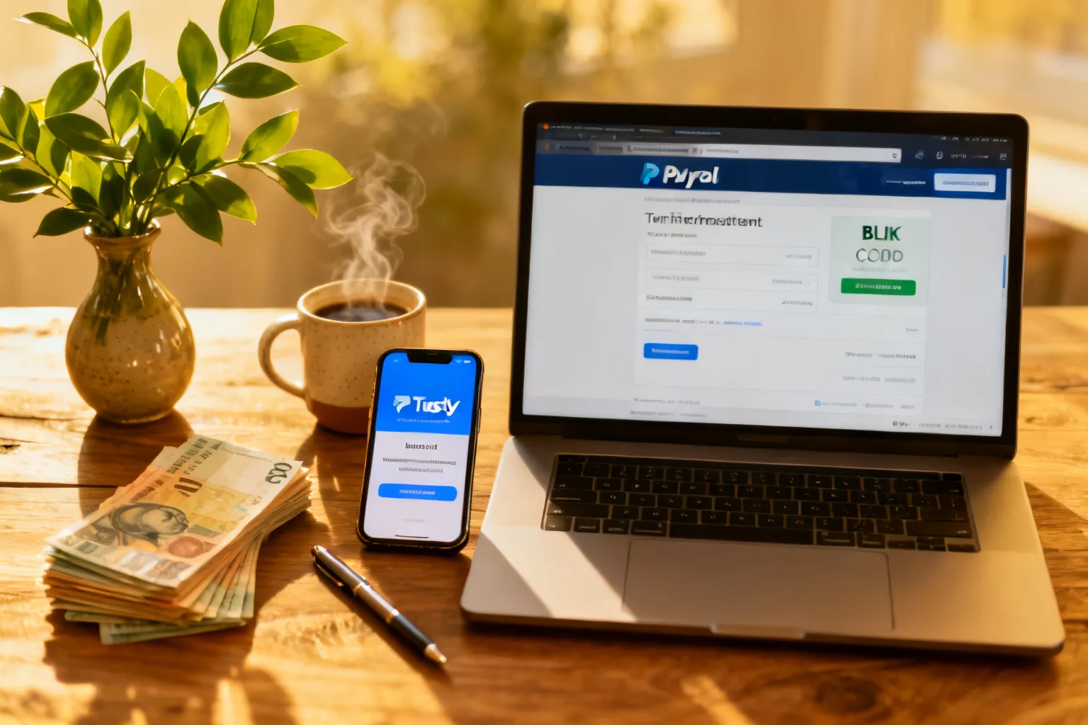 Jak wpłacić pieniądze na PayPal — przelew, Trustly i BLIK
