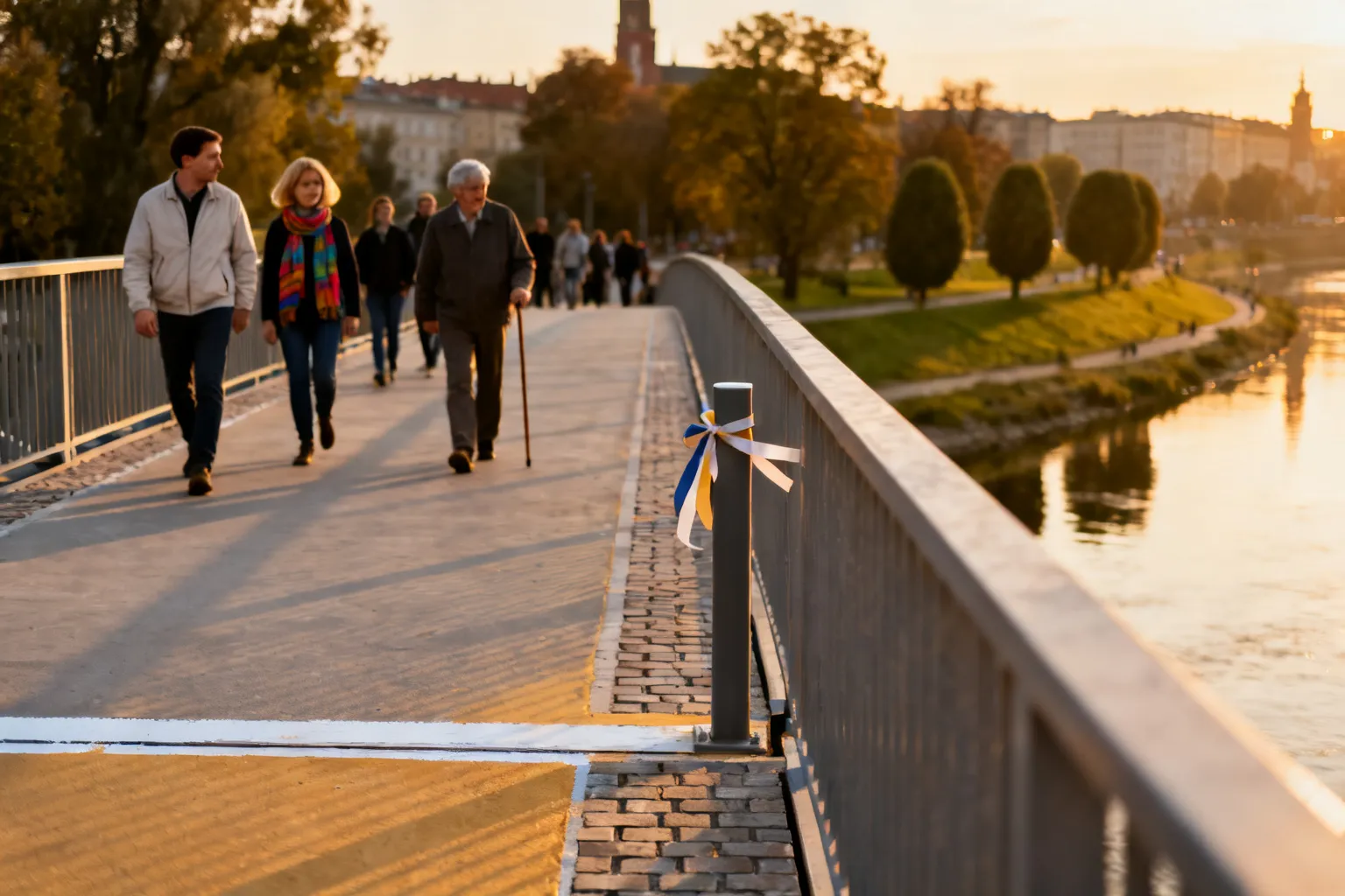 Otwarcie kładki Kazimierz Ludwinów Kraków — inauguracyjne przejście 4 października