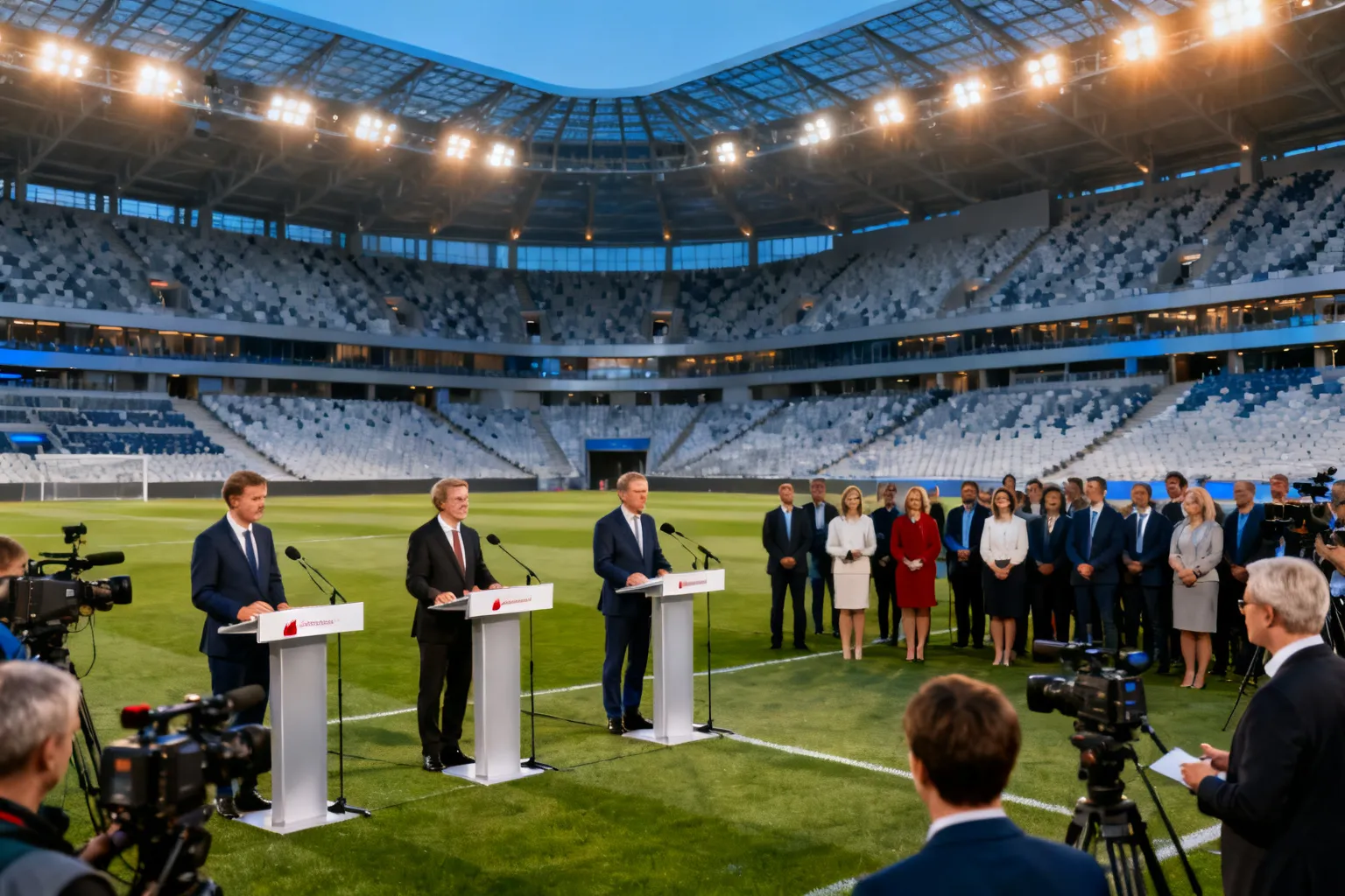 Debata kandydatów na prezydenta Krakowa na stadionie Wisły