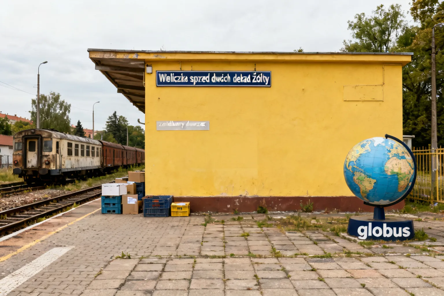 Wieliczka sprzed dwóch dekad — żółty „304”, zaniedbany dworzec i globus