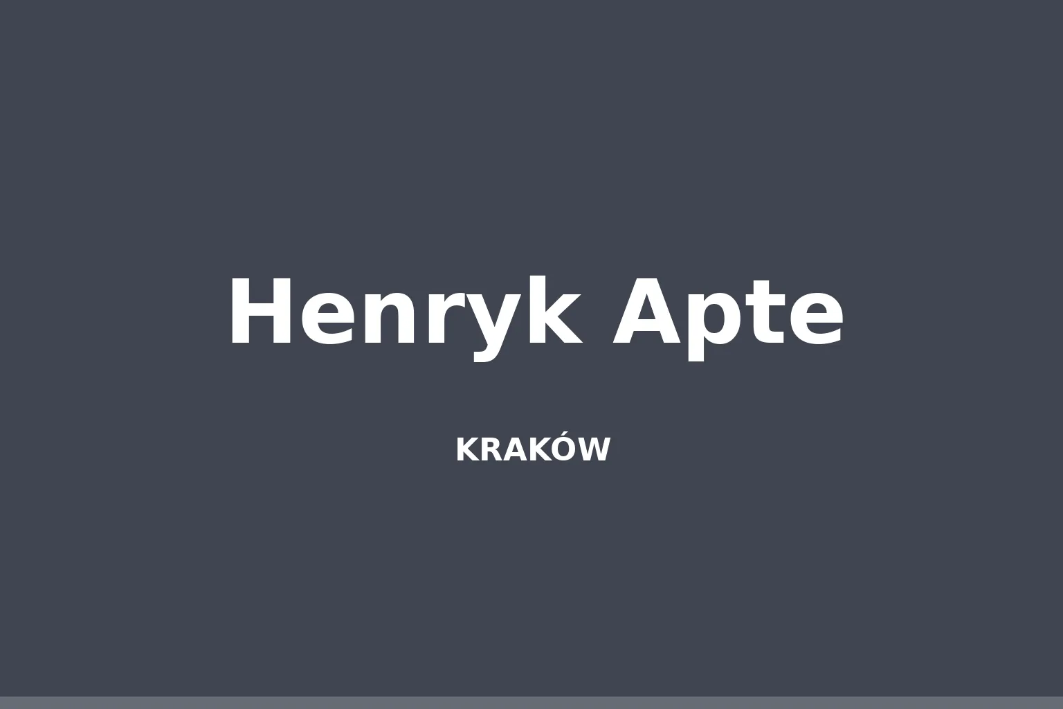 Henryk Apte