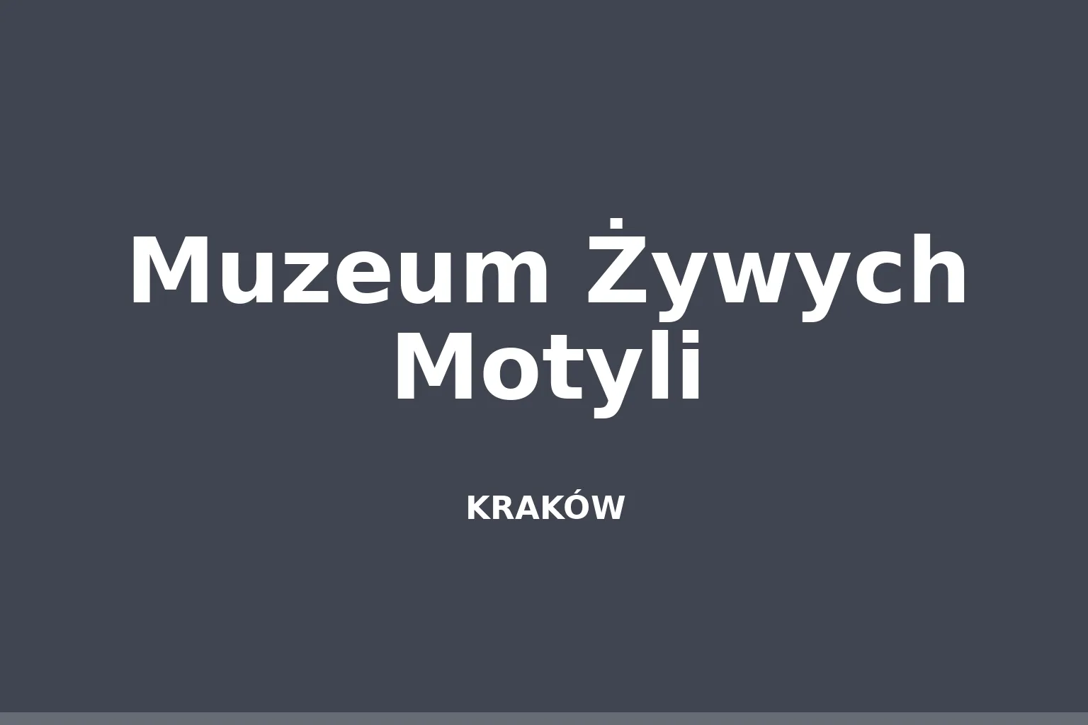Muzeum Żywych Motyli