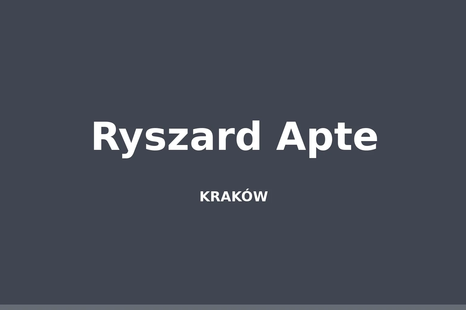 Ryszard Apte