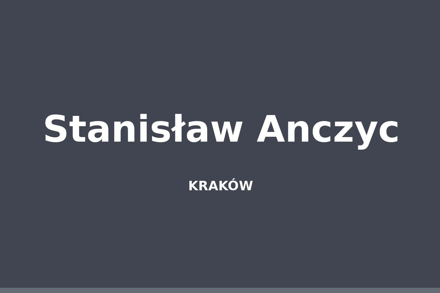 Stanisław Anczyc (zm. 1863)