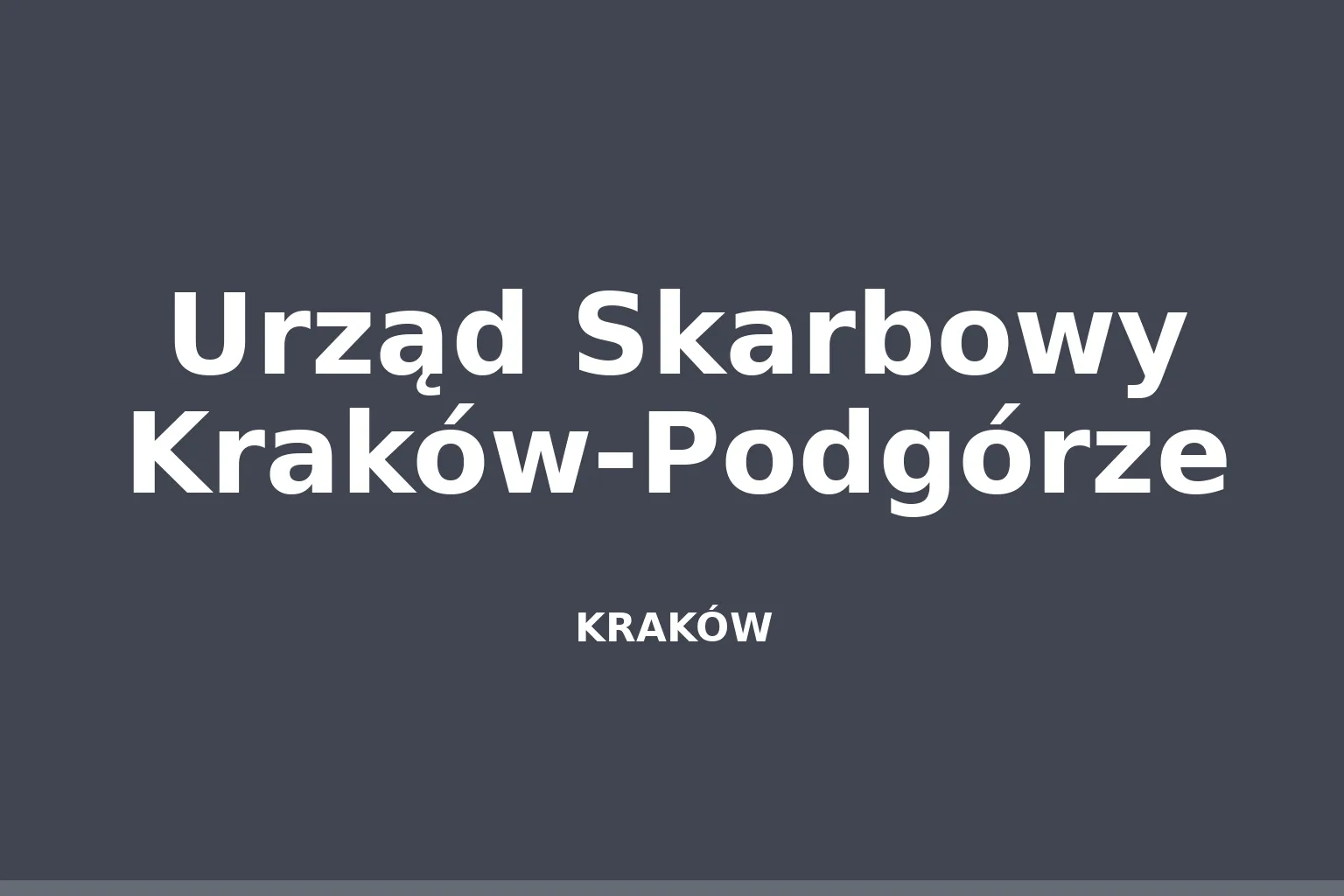 Urząd Skarbowy Kraków-Podgórze