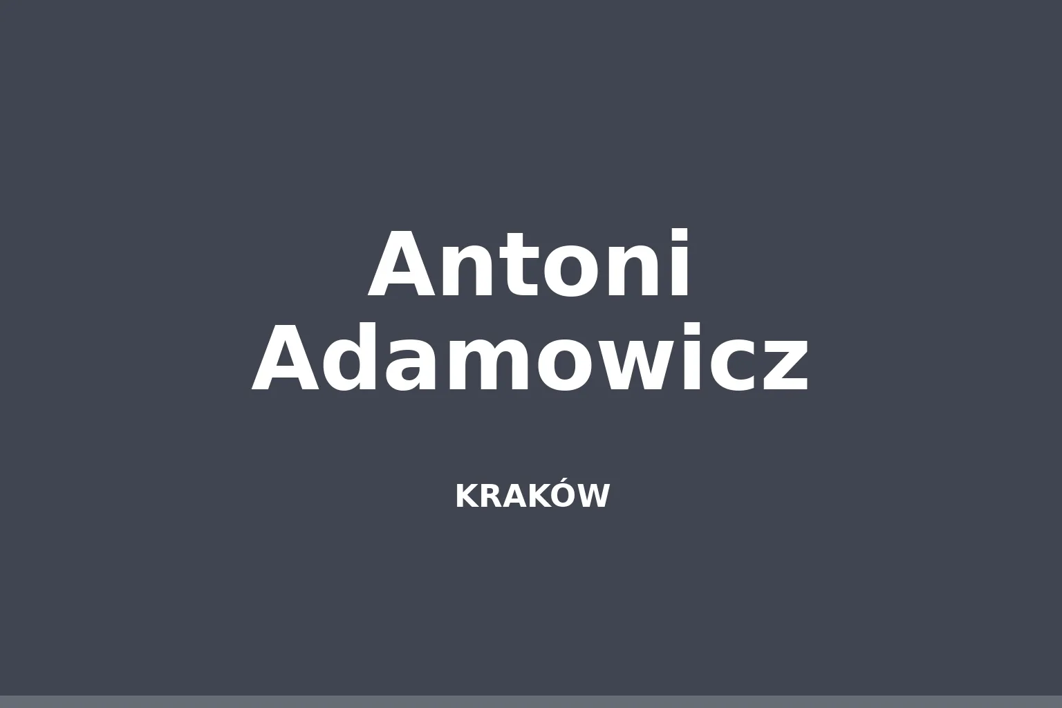 Antoni Adamowicz