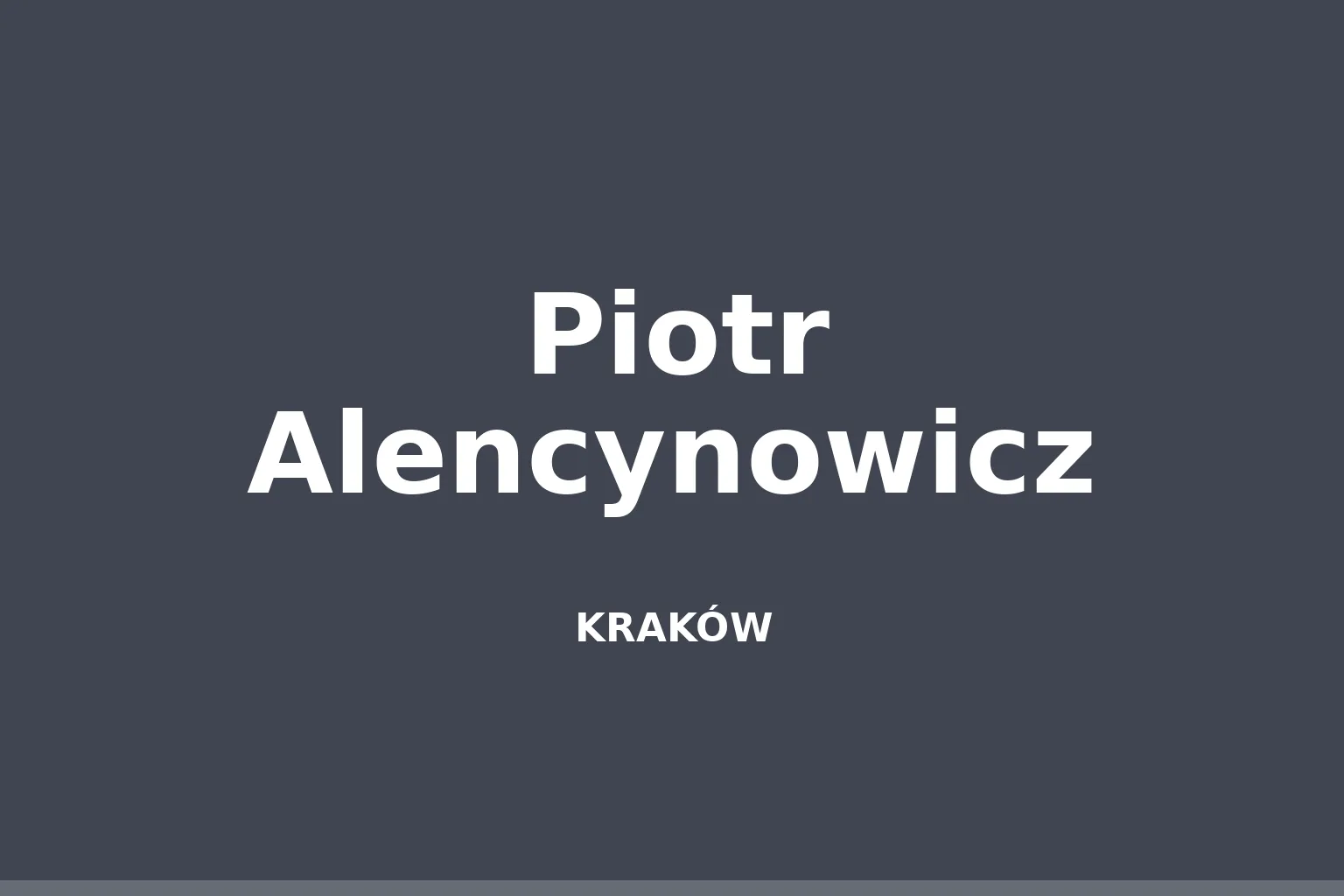 Piotr Alencynowicz